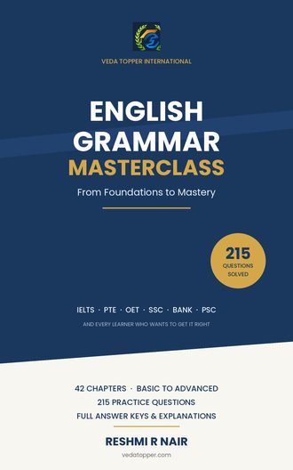 English Grammar Masterclass — Kerala PSC book by Reshmi R Nair
