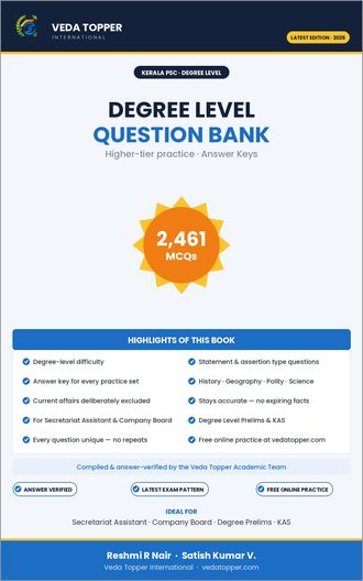 Kerala PSC Degree Level Question Bank — Kerala PSC book by Reshmi R Nair