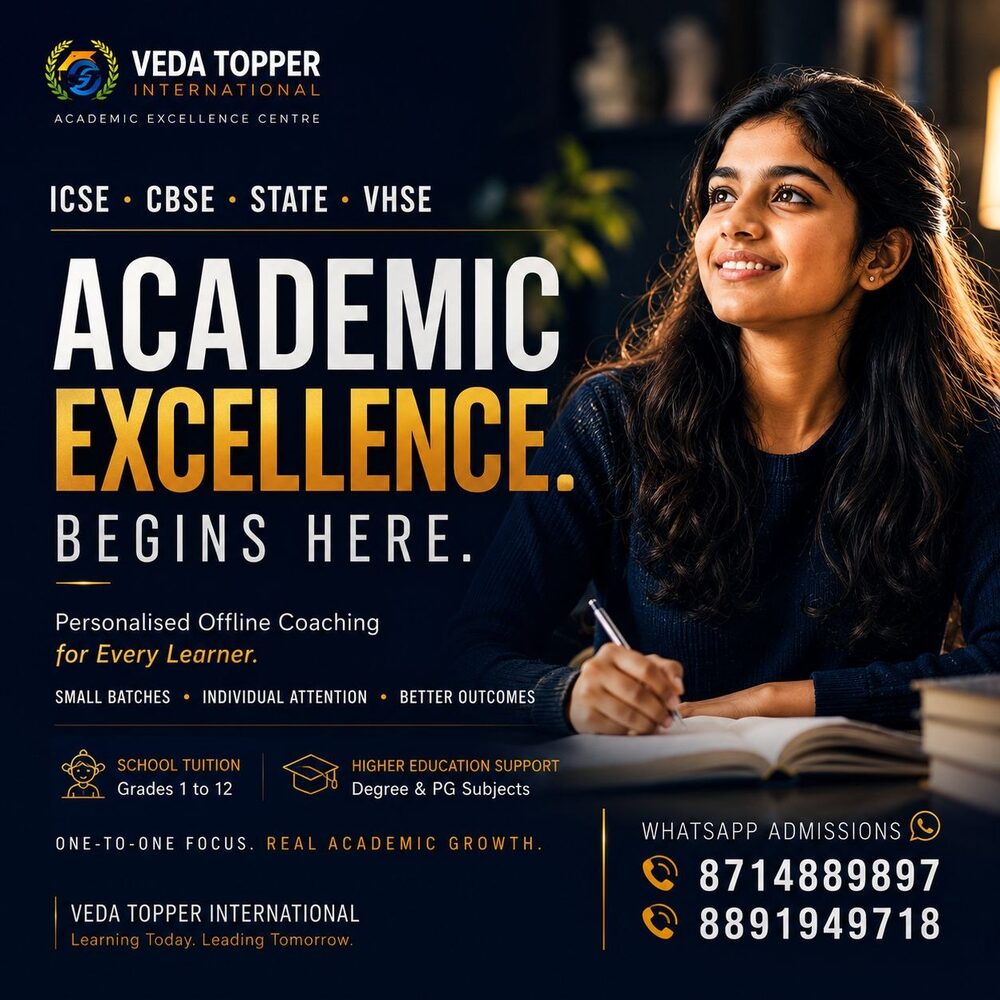 Academic Excellence Begins Here — personalised offline coaching