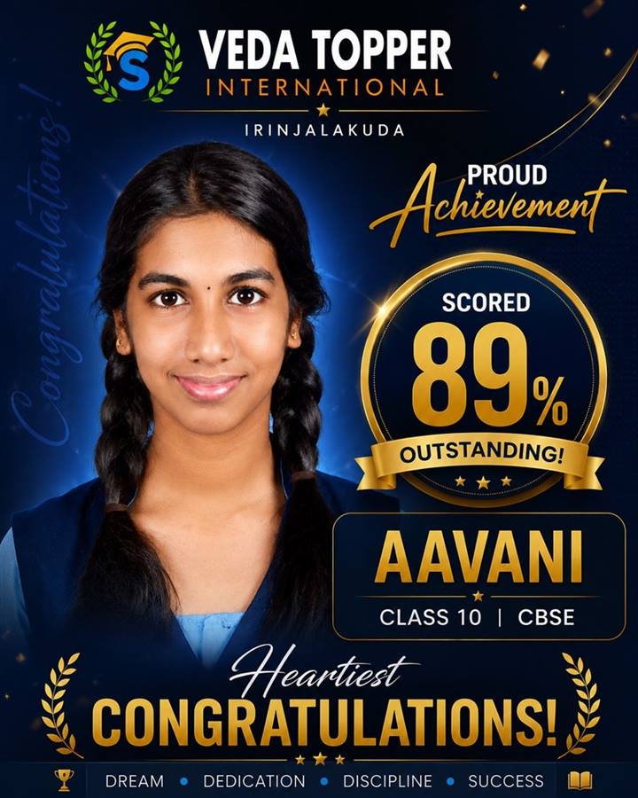 Aavani - Class 10 CBSE, scored 89%